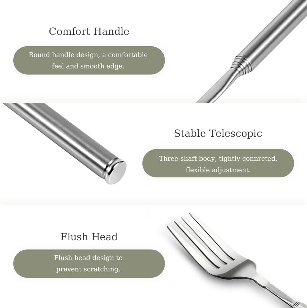 💥Black Friday Countdown - 78% OFF🔥Stainless Steel Retractable Fork