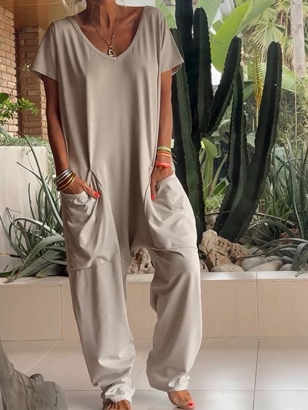 🔥BUY 2 GET 10% OFF💕Women Solid Color Jumpsuit