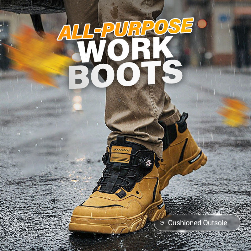🔥Limited stock available 50% OFF & Free shipping 🔥Men's Outdoor Swivel Buckle Work Shoes 🔄👞 – Waterproof 💦, Anti-slip 🚶‍♂️, Comfortable , Breathable 🌬️
