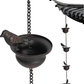 🔥Limited Time Sale 50% OFF🔥Where Rain Meets Art – Decorative Rain Chain with Bird Bath Design