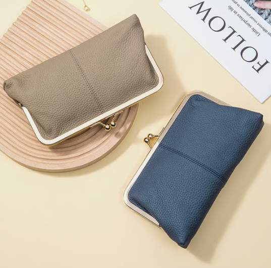 💥Premium Genuine Leather Long Wallet – ✨Timeless Elegance, Unbeatable Price💕