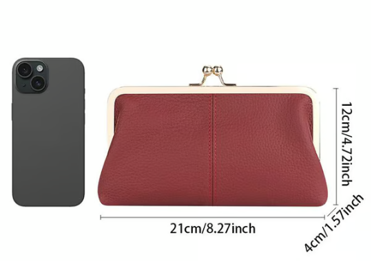 💥Premium Genuine Leather Long Wallet – ✨Timeless Elegance, Unbeatable Price💕
