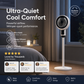 ⚡ Limited stock🌬️Quiet 3-Speed Oscillating Pedestal Fan – Adjustable Home Air Circulator❄️  360° rotation✔️Three fan speeds, quiet during sleep 🤫