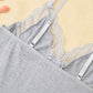 💖 Women's Sexy Lace Trim Slit Bowknot Decor Sleep Dress