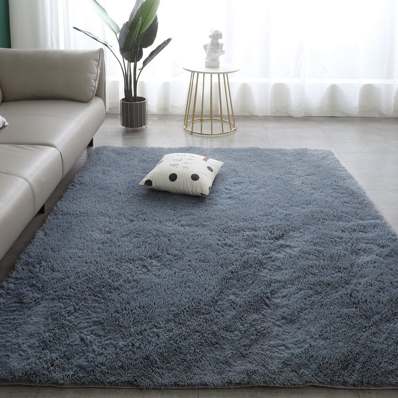 Gradient Color Plush Floor Mat