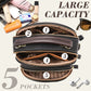 ✨Hot Sale 50% off🎁Classic Multifunctional Compartments Adjustable Wide Shoulder Strap PU Leather Crossbody Bag