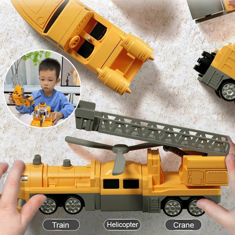 🎅Christmas Pre-sale🎁Magnetic Transform Engineering Car Assembled Toys