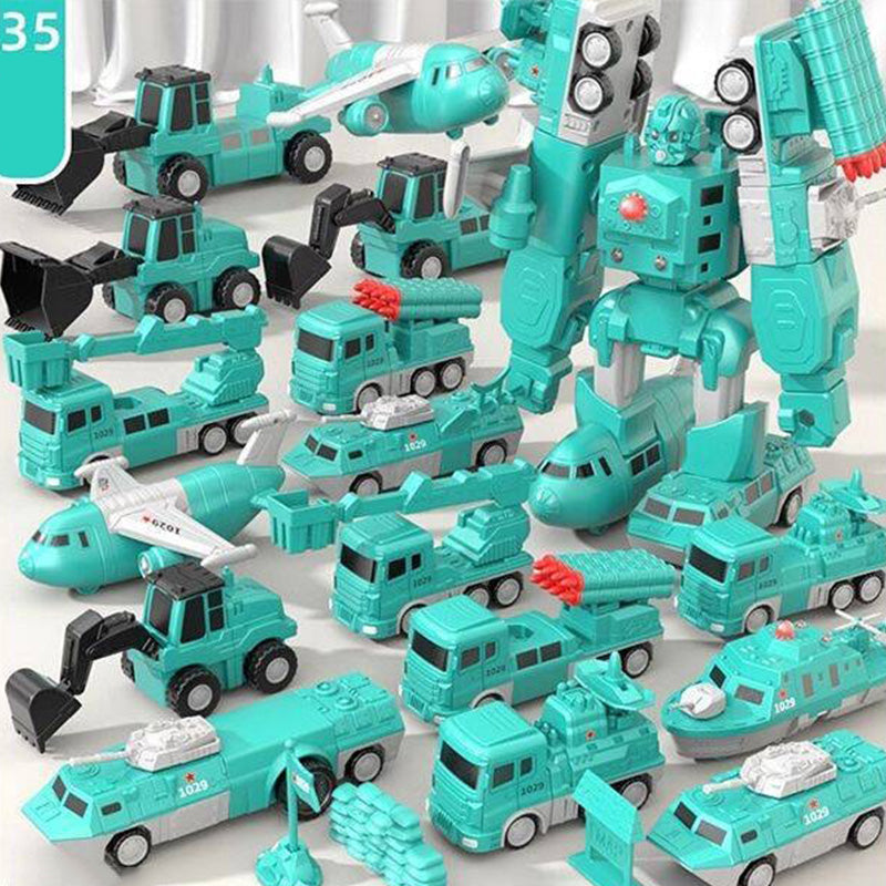 🎅Christmas Pre-sale🎁Magnetic Transform Engineering Car Assembled Toys