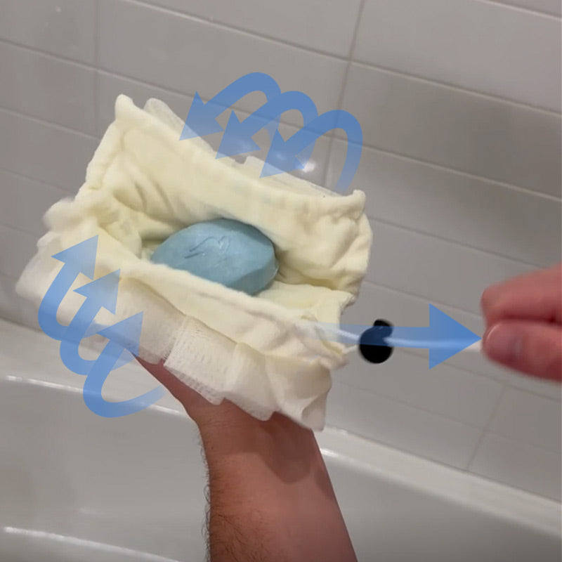 Convenient Comfortable 2 in 1 Bath Ball Exfoliating Shower Towel