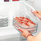 3 Layer Reusable Food Storage Containers with Lid Clear Fridge Crisper