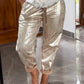 💝Devil's Eye Gold Foil Top and Sequin Pants Set