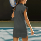 🌸Up to 40% off🔥Women's Sporty Half Zip Pullover Sleeveless Mini Dress