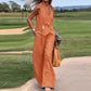 ✨New products on offer ✨Solid Color Button Down Vest and Wide Leg Pants 2 Piece Set for Women