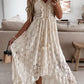 V-Neck Lace-Up Strappy Dress