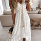 V-Neck Lace-Up Strappy Dress
