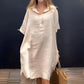 💕Limited Time 50% Off💕Oversized Shirt Midi Dress with Pocket