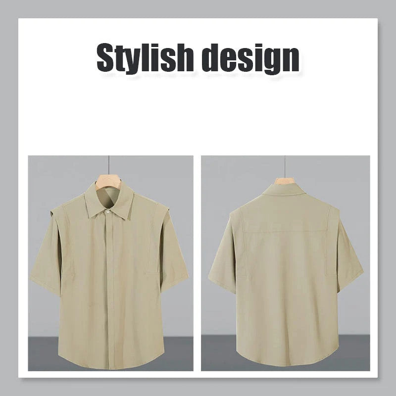 Men's Summer Breathable Short-Sleeved Shirt