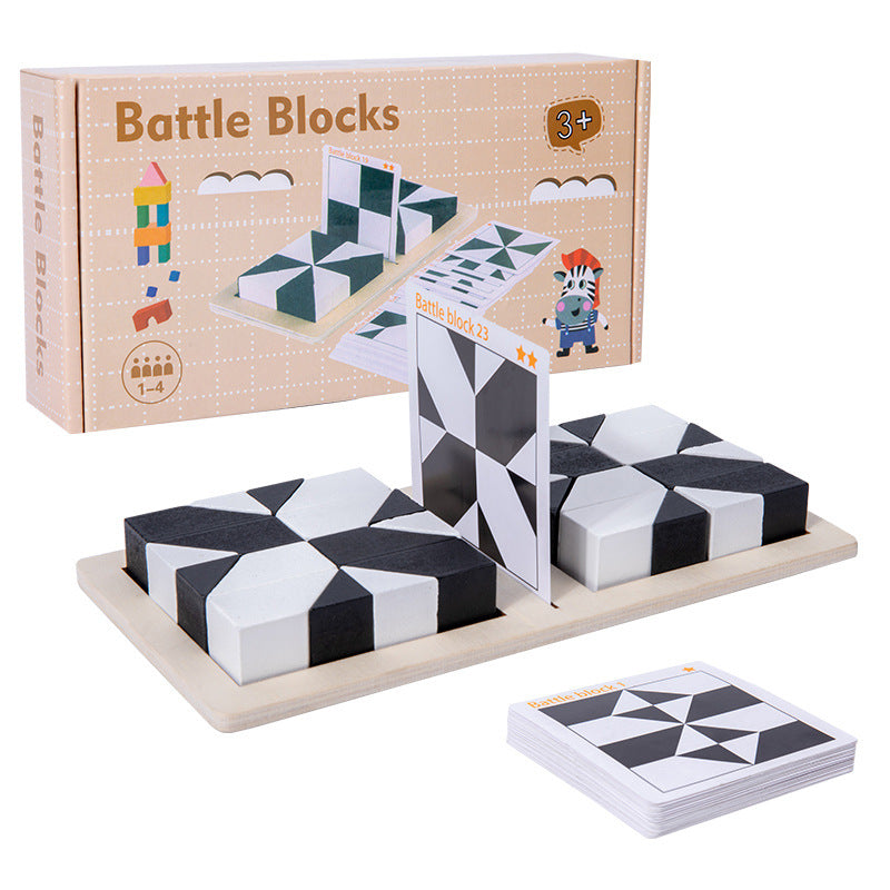 🎁Early Xmas Sales - 50% OFF🎅Creative Black & White Block Puzzles Set for Kids