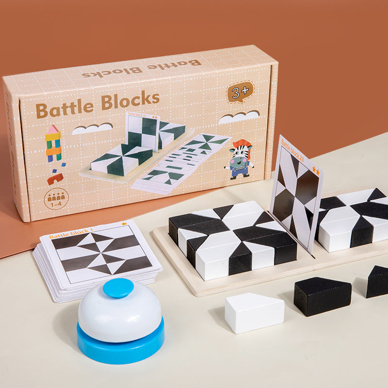 🎁Early Xmas Sales - 50% OFF🎅Creative Black & White Block Puzzles Set for Kids