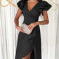 Sexy V-Neck Flutter Sleeve Dress（50% OFF）