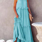 Women's Summer Casual Sleeveless Strappy Backless flounces Dress