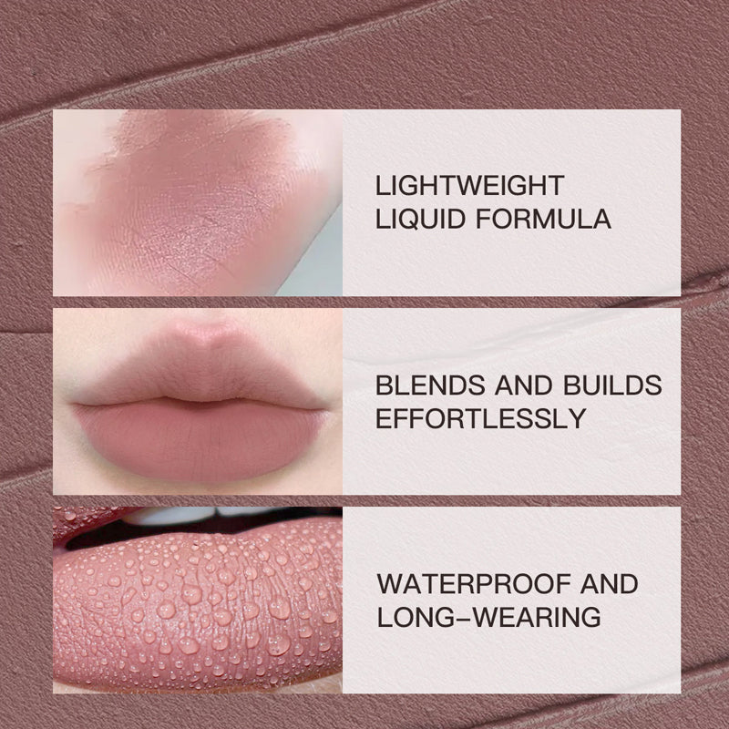 Versatile Matte Smooth Long-Lasting Liquid Lipstick