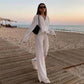 Women's Elegant Pleated Two-Piece Set