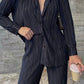 Women's Elegant Pleated Two-Piece Set