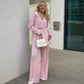 Women's Elegant Pleated Two-Piece Set