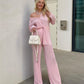 Women's Elegant Pleated Two-Piece Set