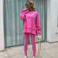 💕Women's Long Sleeve Printed Sweatshirt and Leggings 2-piece Set😎