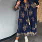 🔥Hot Sale 49% OFF🔥Loose-Fitting Vintage V-neck Dress