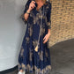 🔥Hot Sale 49% OFF🔥Loose-Fitting Vintage V-neck Dress