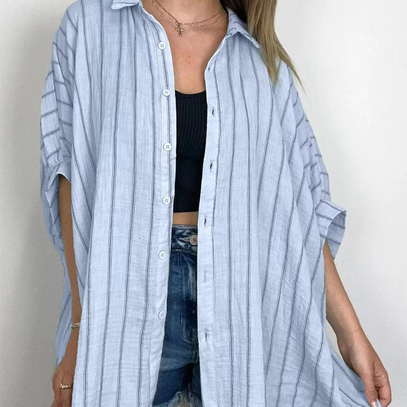 🌸Hot sale 54% OFF🌸Women's Casual Striped Shirt-Keep you comfortable all day long