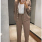 🌷Hot SALE 50% OFF🔥Women's Knitted Buttoned Jacket and Pants Two-piece Set
