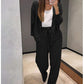 🌷Hot SALE 50% OFF🔥Women's Knitted Buttoned Jacket and Pants Two-piece Set