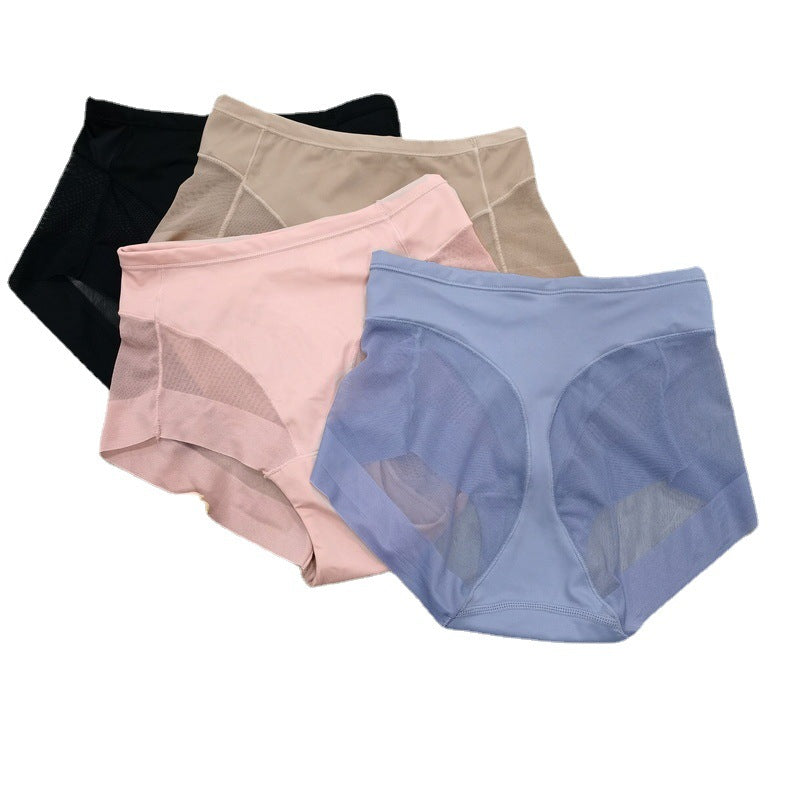 High Waist Ice Silk Shaping Briefs