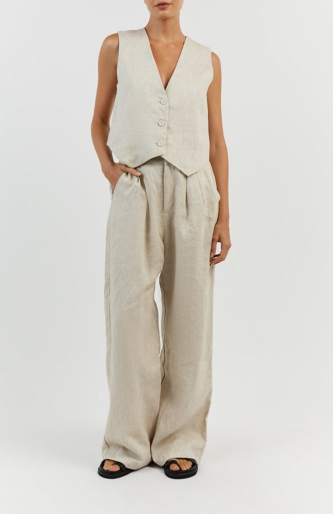 Cropped Vest Pants Suit