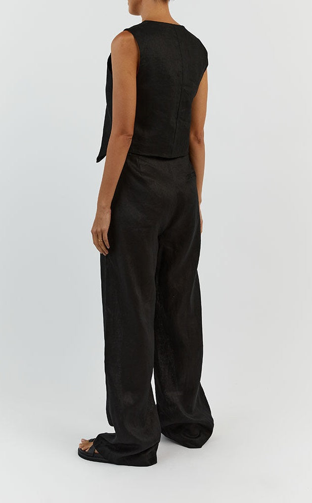 Cropped Vest Pants Suit