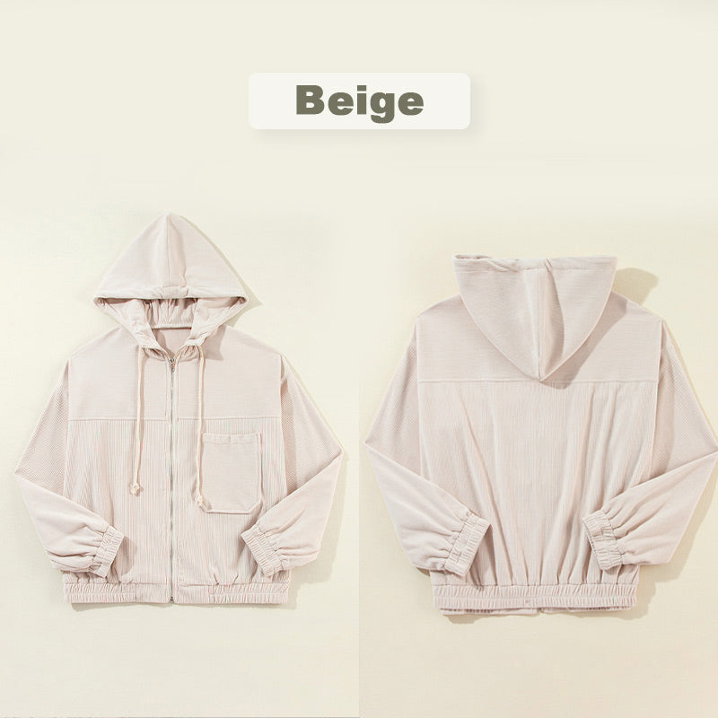 🔥⌛Women's Casual Lapel Hooded Jacket