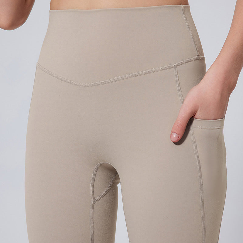 High-Waisted Tummy Control Side Pocket Shaping Training Leggings