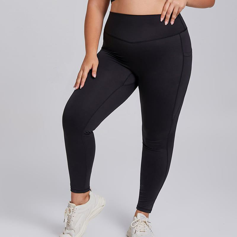 High-Waisted Tummy Control Side Pocket Shaping Training Leggings