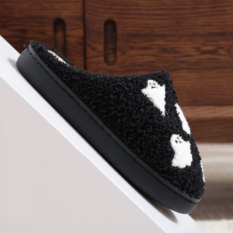 Halloween Ghost Plush Slippers