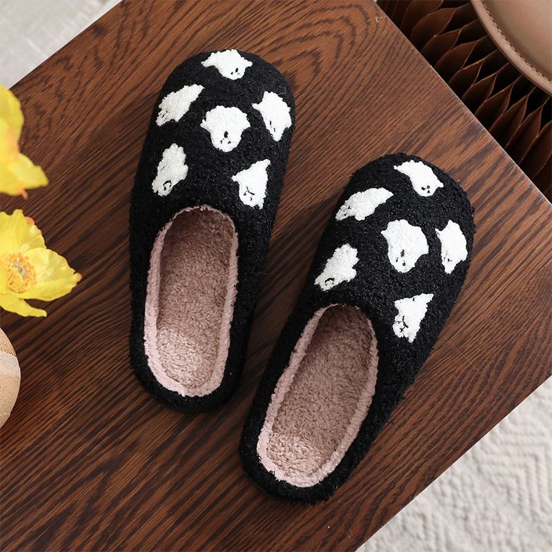 Halloween Ghost Plush Slippers