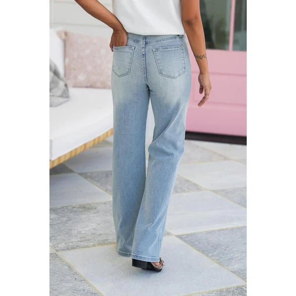 👖💥Hot Sales - 49% OFF💥Vintage Wash Plus-Size Jeans — Stretchy & Straight Leg Fit