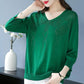 🔥Limited time 50% off🔥Women’s Vintage V-neck Beaded Pullover Shirt