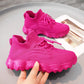 Women's Ultra-Comfort Breathable Lace-Up Knit Sneakers
