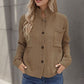Casual Solid Color Button Front Knit Cardigan