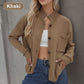 Casual Solid Color Button Front Knit Cardigan