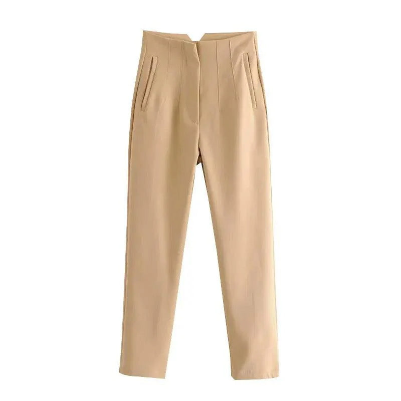 Women's Casual High-Waisted Suit Pants